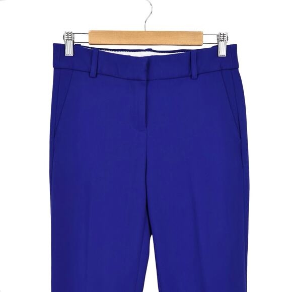 J.Crew Mid-Rise Tapered Leg Stretch Career Dress Pant In Royal Blue Size 4 - Picture 3 of 6